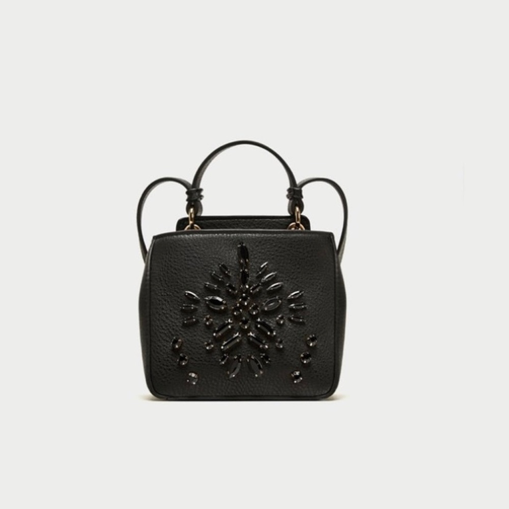 NWOT Zara Mini Embellished Cross Body Purse